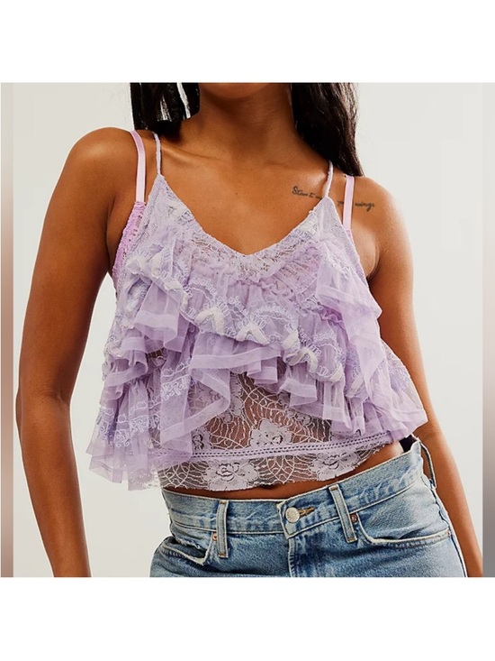 Free People Tops - Free People In The Clouds top Lavender Lace Sz S